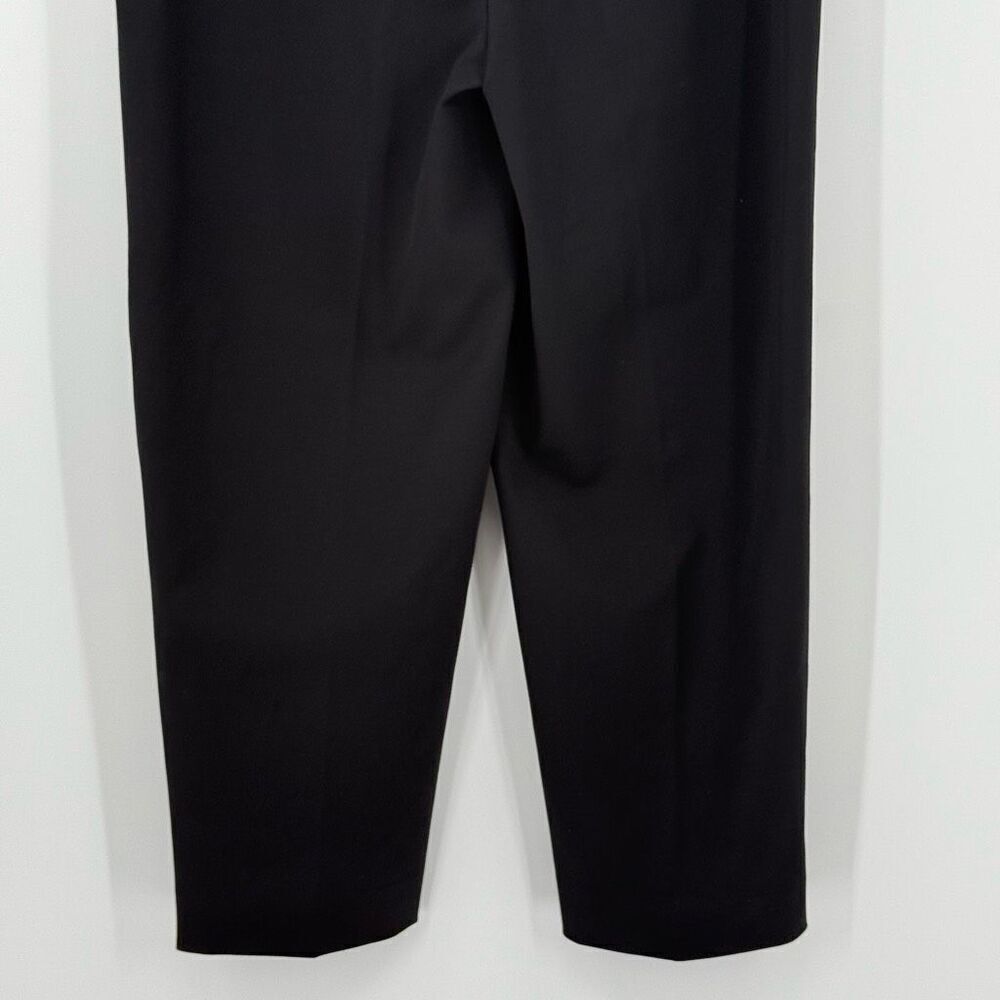 Vince Pintuck Tapered Trouser Pants Cropped Pockets Women 12 Black Office NWT - Picture 9 of 11